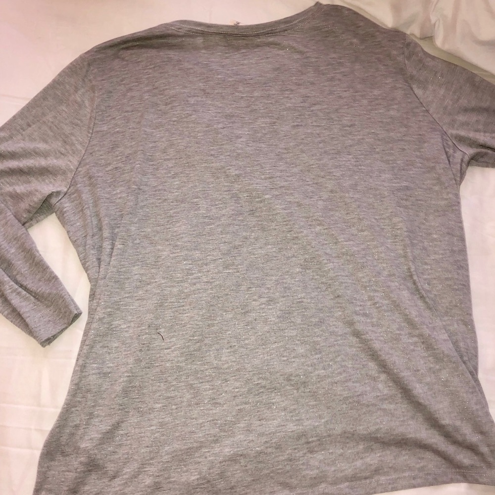 Grey long sleeve top